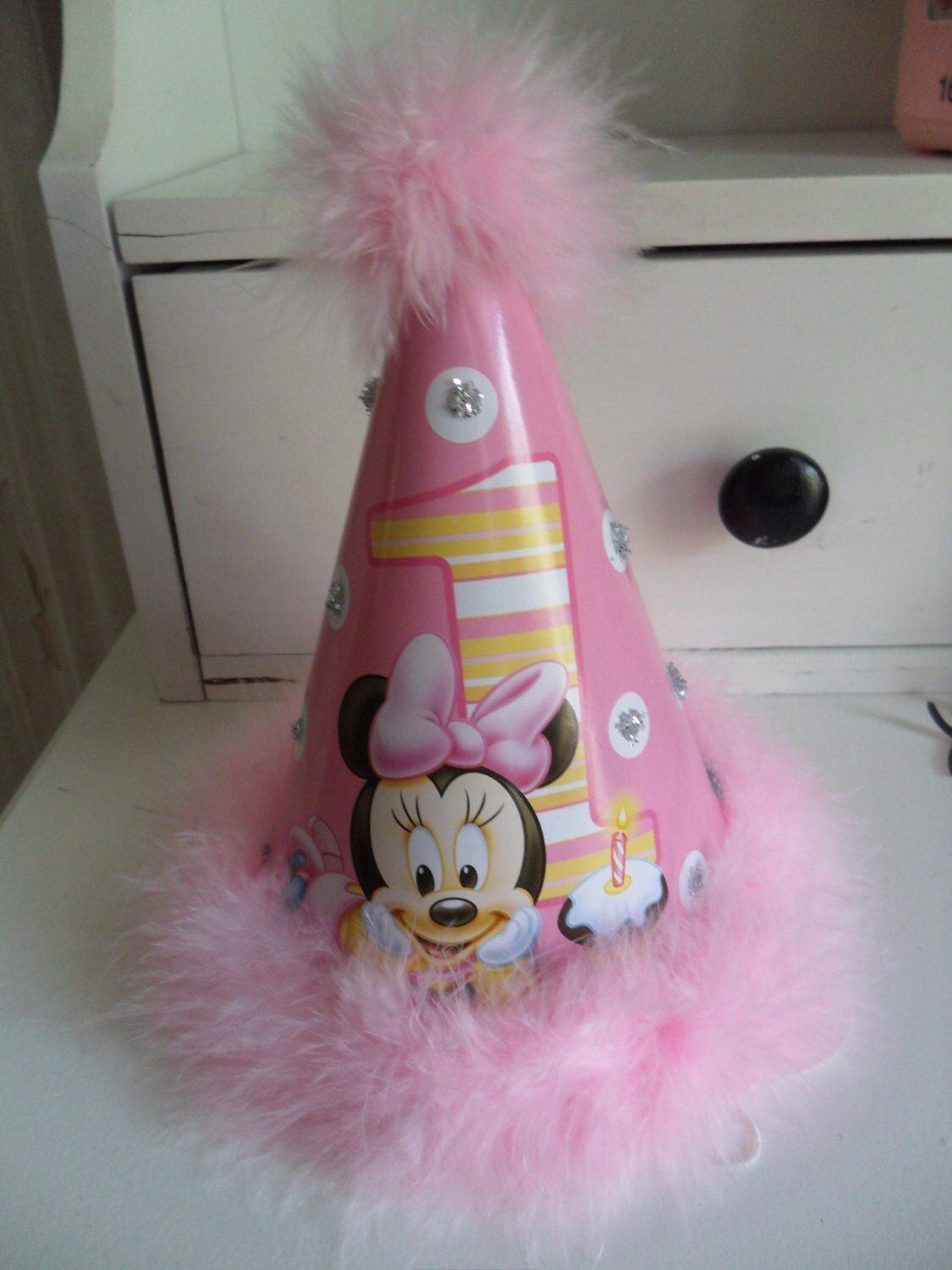 Baby Minnie Mouse Hat 1st Birthday Party