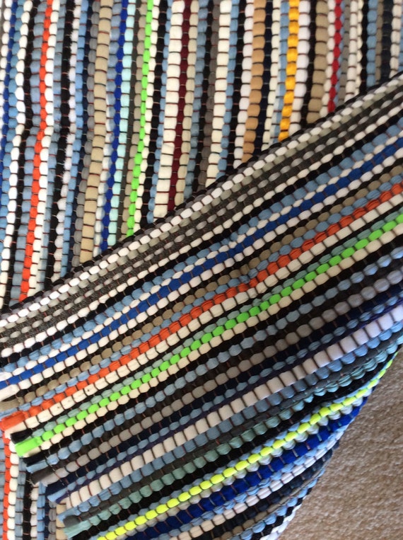 Small Rag Rug Chindi Style Boho Chic Hippie Rugs Colorful