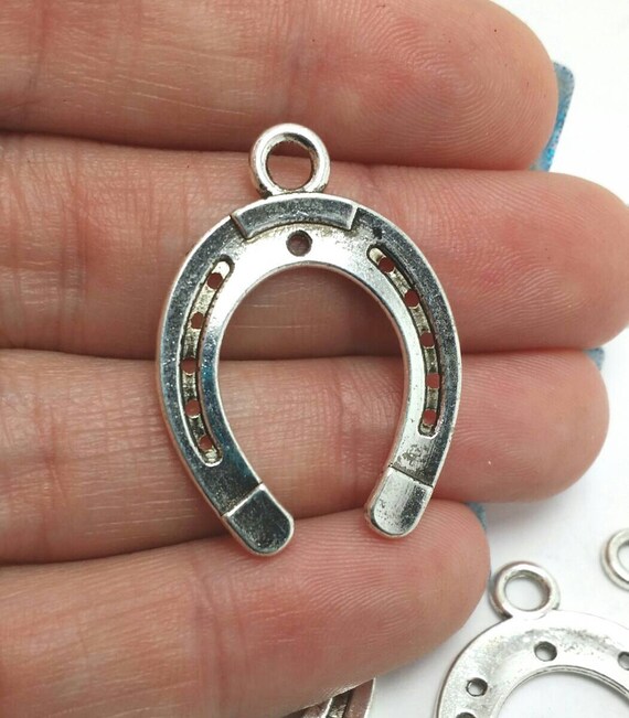 BULK 40 Horseshoe Charms Western Charms Horse Charms Rodeo