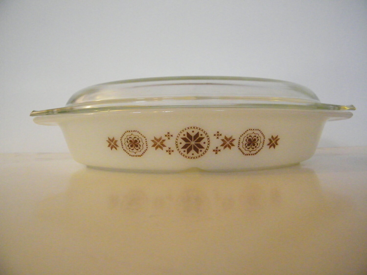 Vintage RARE Pyrex Divided Serving Dish with by TwoVintageLadies
