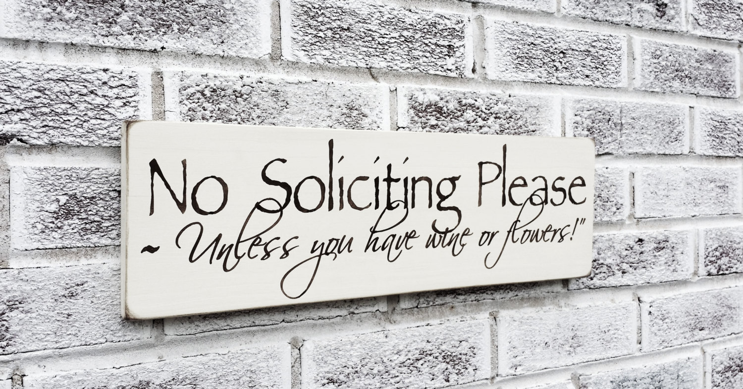 funny no soliciting signno solicitation by designsofexpression