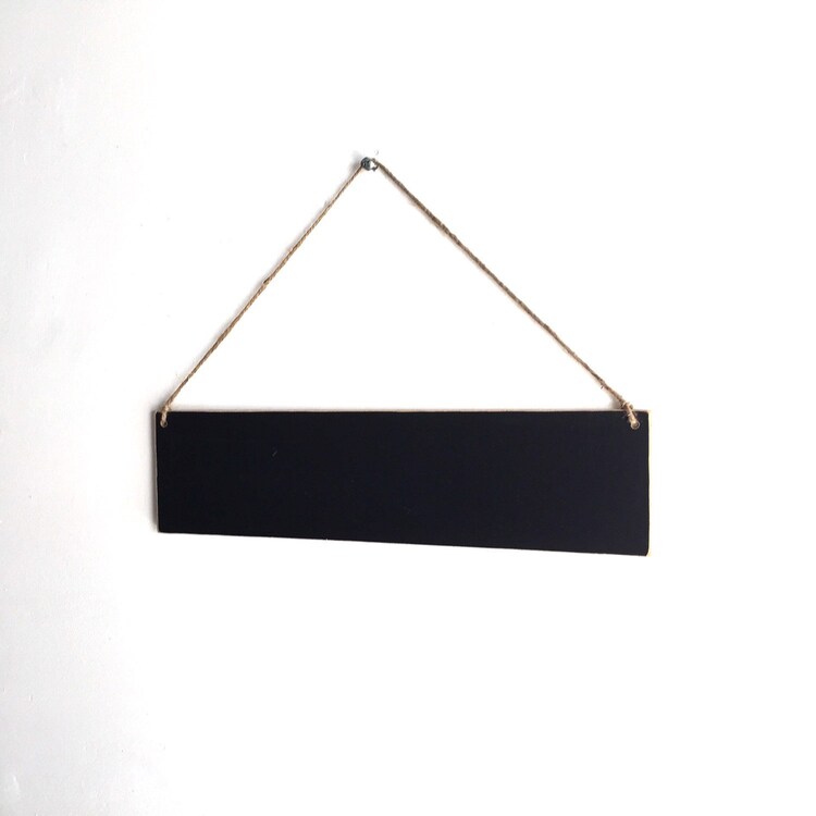 Hanging Chalkboard Sign 16 x 4 Wedding Signs by LeeArtDesigns