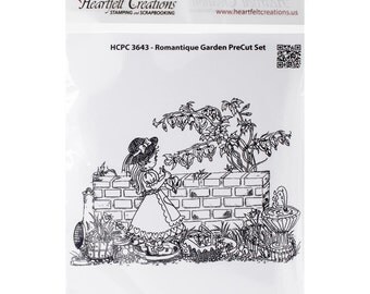 Heartfelt Creations Cling Rubber Stamp Set ~ Romantique Garden, HCPC3643 ~ RETIRED!