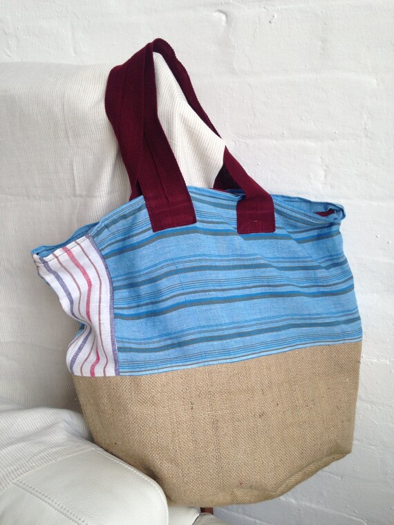 Beach bag, tote with a zip