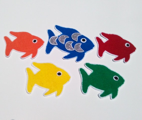 Items similar to Felt Rainbow Fish, Felt Board Story, Flannel Board ...