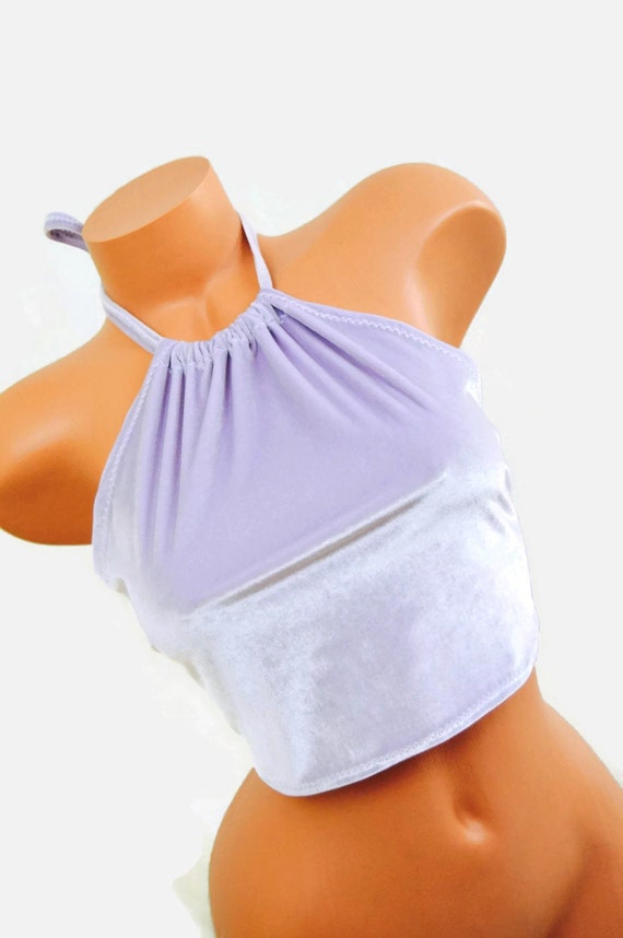 lilac halter top