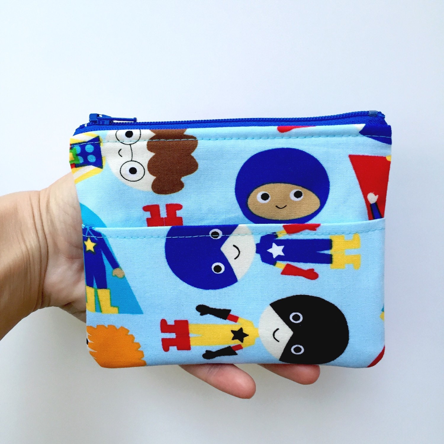 Stephen Joseph Shark Themed Wallet For Kids - Velcro Closure, Multiple Card Slots & Pockets For Money & Cards