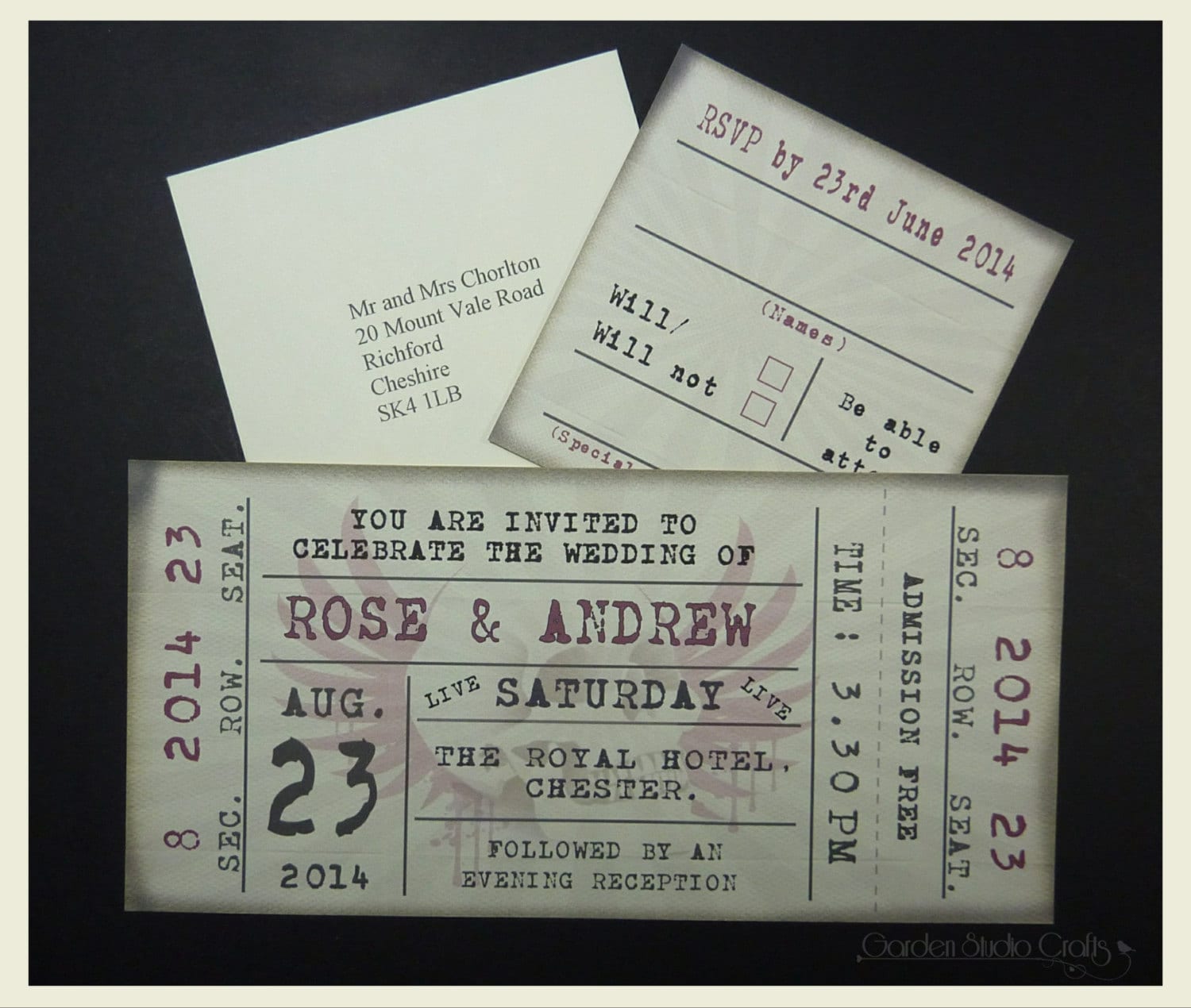 Ticket Style Invitations 9