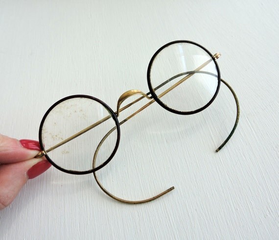 Vintage Eyeglasses Artshel Gold Filled Eye Glasses Antique