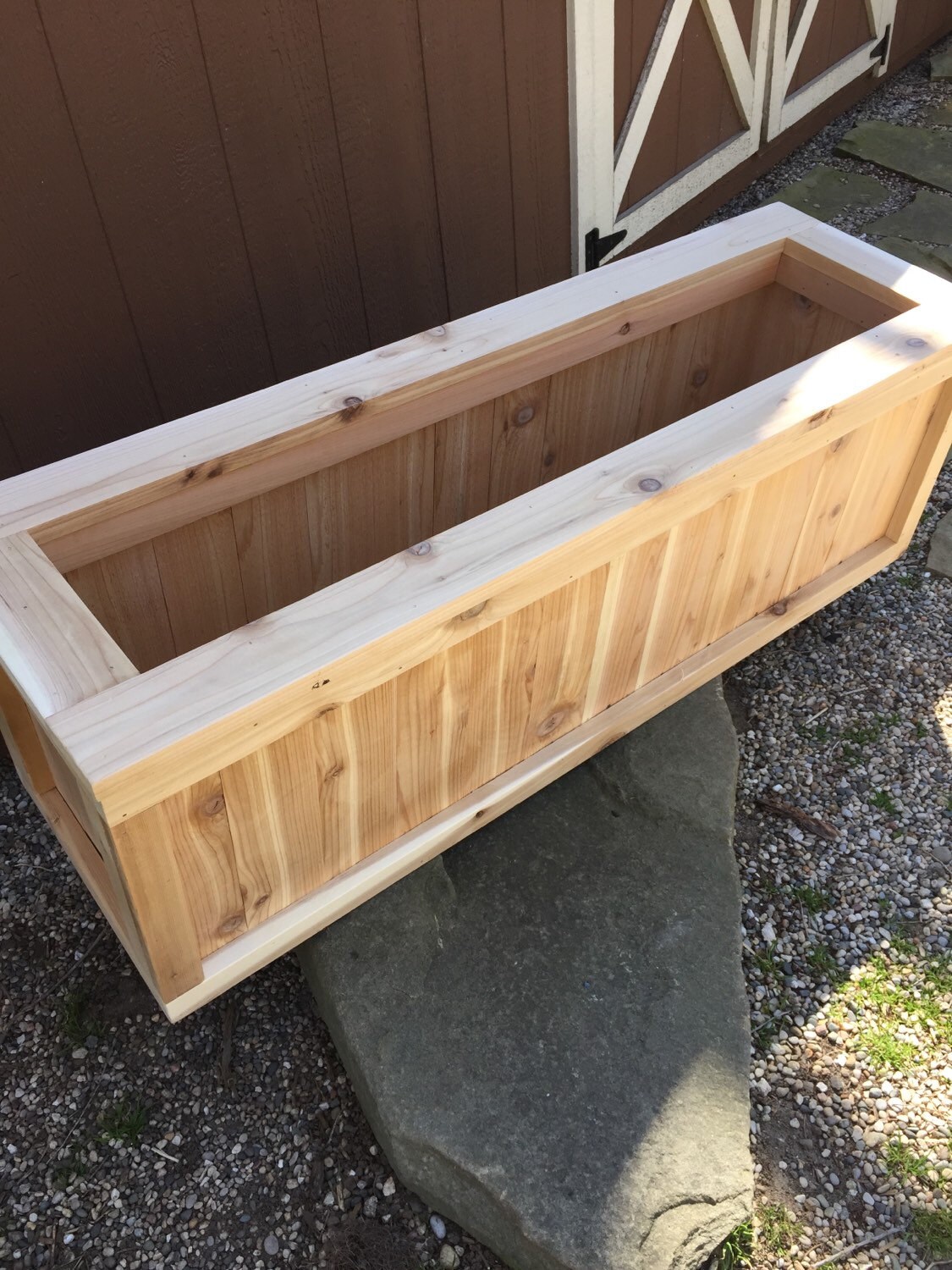 cedar planter box/patio planter/outdoor garden box