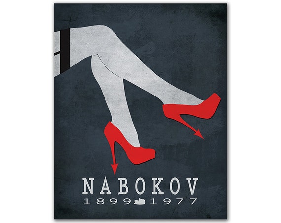 Vladimir Nabokov Lolita - Literature Poster Literature Art Print Book Art Classic Literature Decor - Multiple Sizes