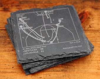 Kentucky Greatest Plays - Slate Coasters (Set of 4)