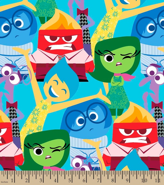 Inside out Emotions Fleece Fabric