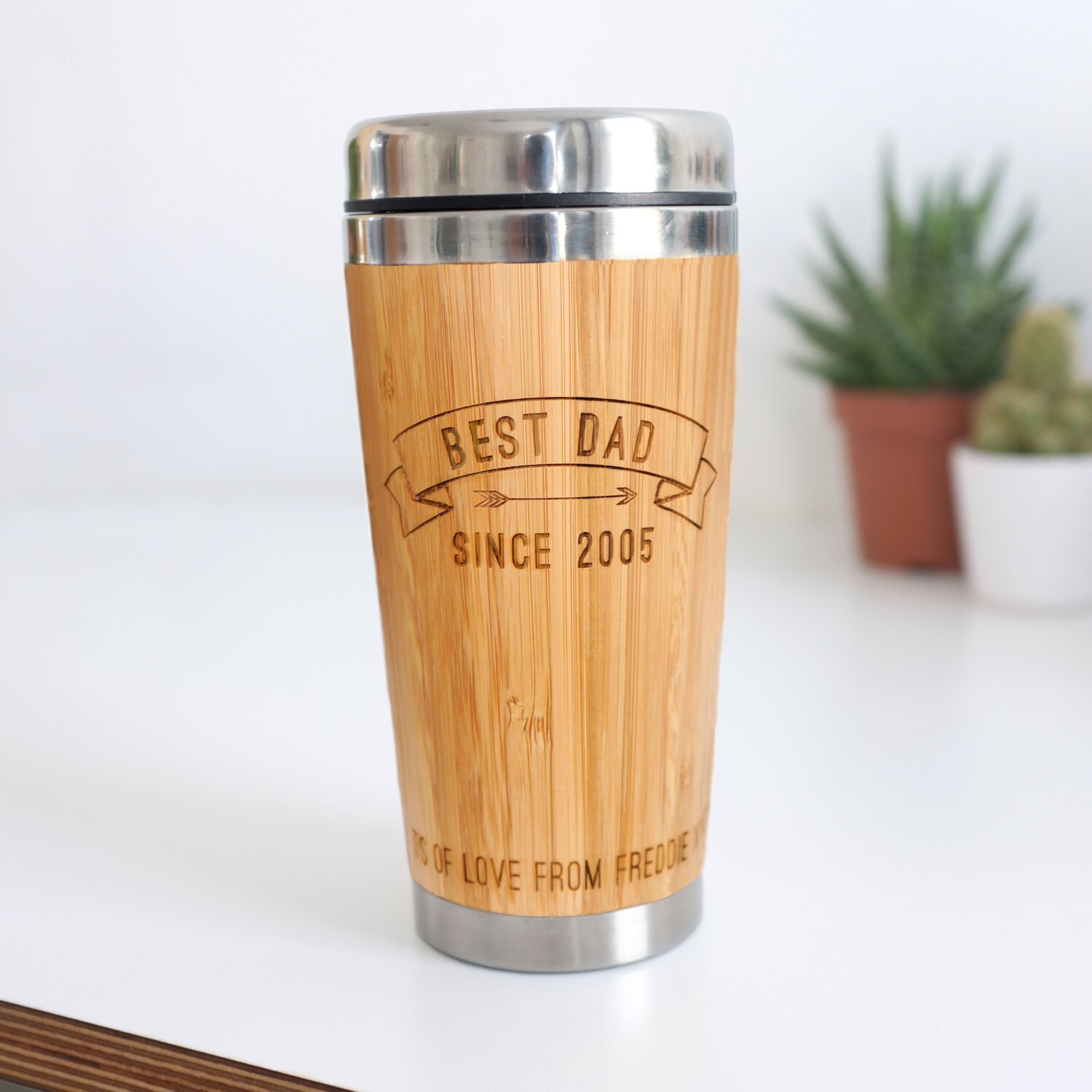 Best Dad Personalised Cup Custom Travel Mug Gift for Dad