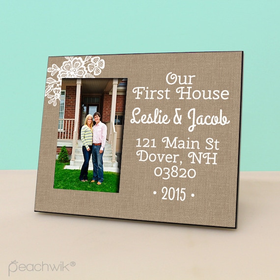 Personalized Housewarming Frame Our First House Anniversary