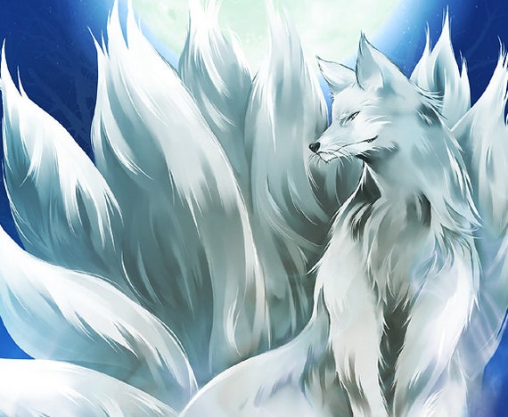 Haunted Ring White Nine-tailed Fox Spirit by YourHauntedDestiny