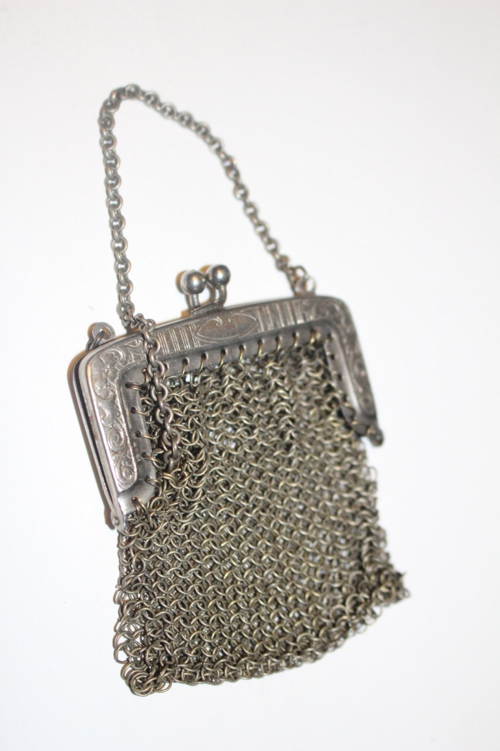 Vintage Art Nouveau Antique Mesh Purse