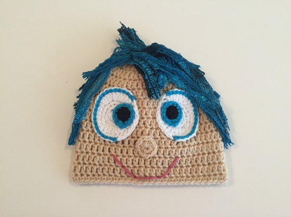 Inside Out Joy Hat, Crochet Joy Beanie, Halloween Costume