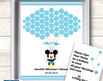 Mickey guest book | Etsy
