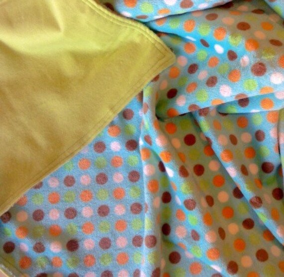 Minky and Flannel Baby Blanket Baby/Toddler by SplendidFindings