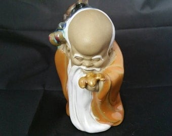 Vintage Chinese Porcelain Figurine Longivity God