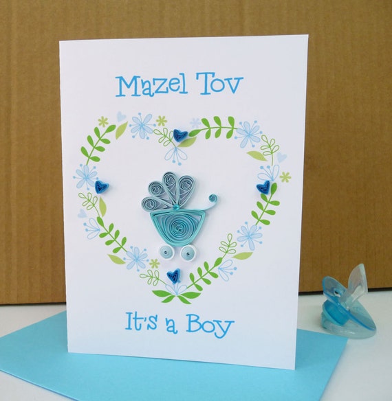 Mazel Tov It's A Boy Greeting Card