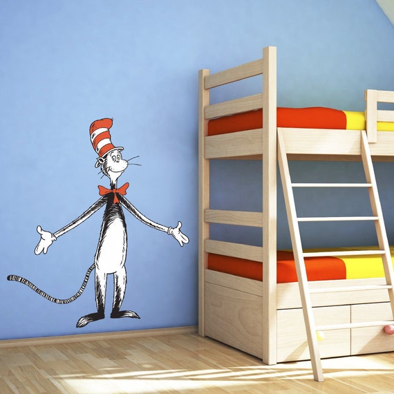 DR. Seuss Cat In The Hat Decal Removable WALL by PrintaDream