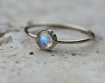 moonstone wedding ring