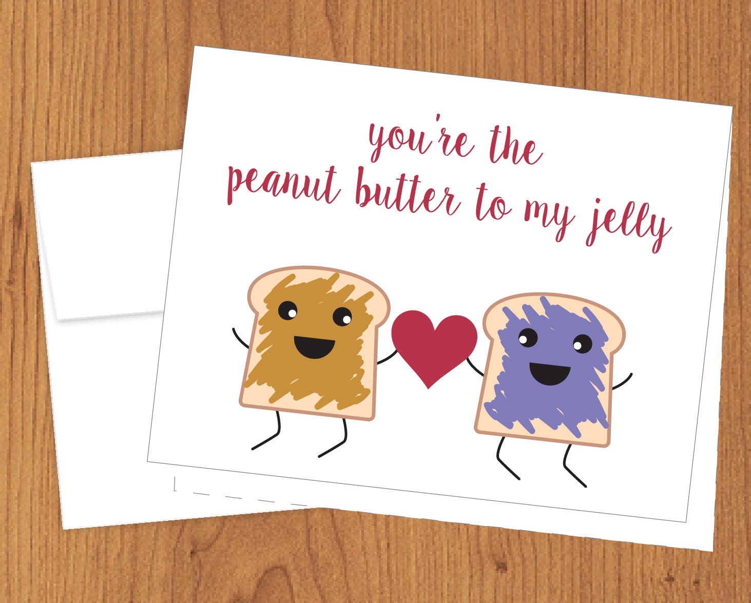 You're the Peanut Butter to my Jelly Funny Cards A2