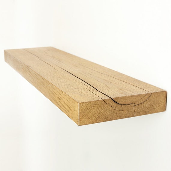 Floating Shelf Made From Chunky Solid Oak By Funkychunkyfurniture 1341