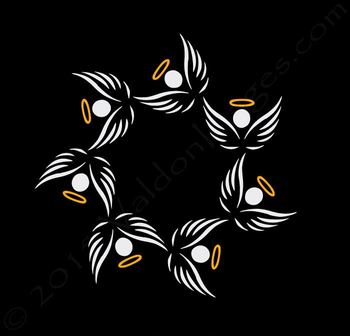 Angels halo car decal laptop decal vinyl decal by ValdonImages