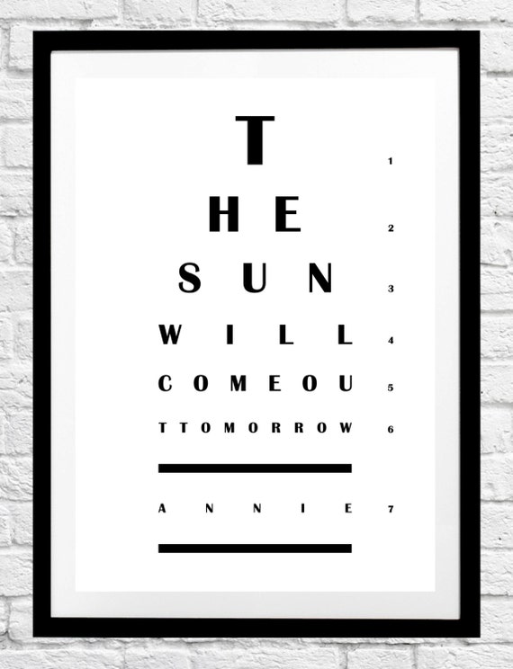 Annie 'The Sun Will Come Out Tomorrow' Eye by GeekSpeakPrints