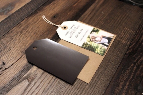 save the date luggage tags