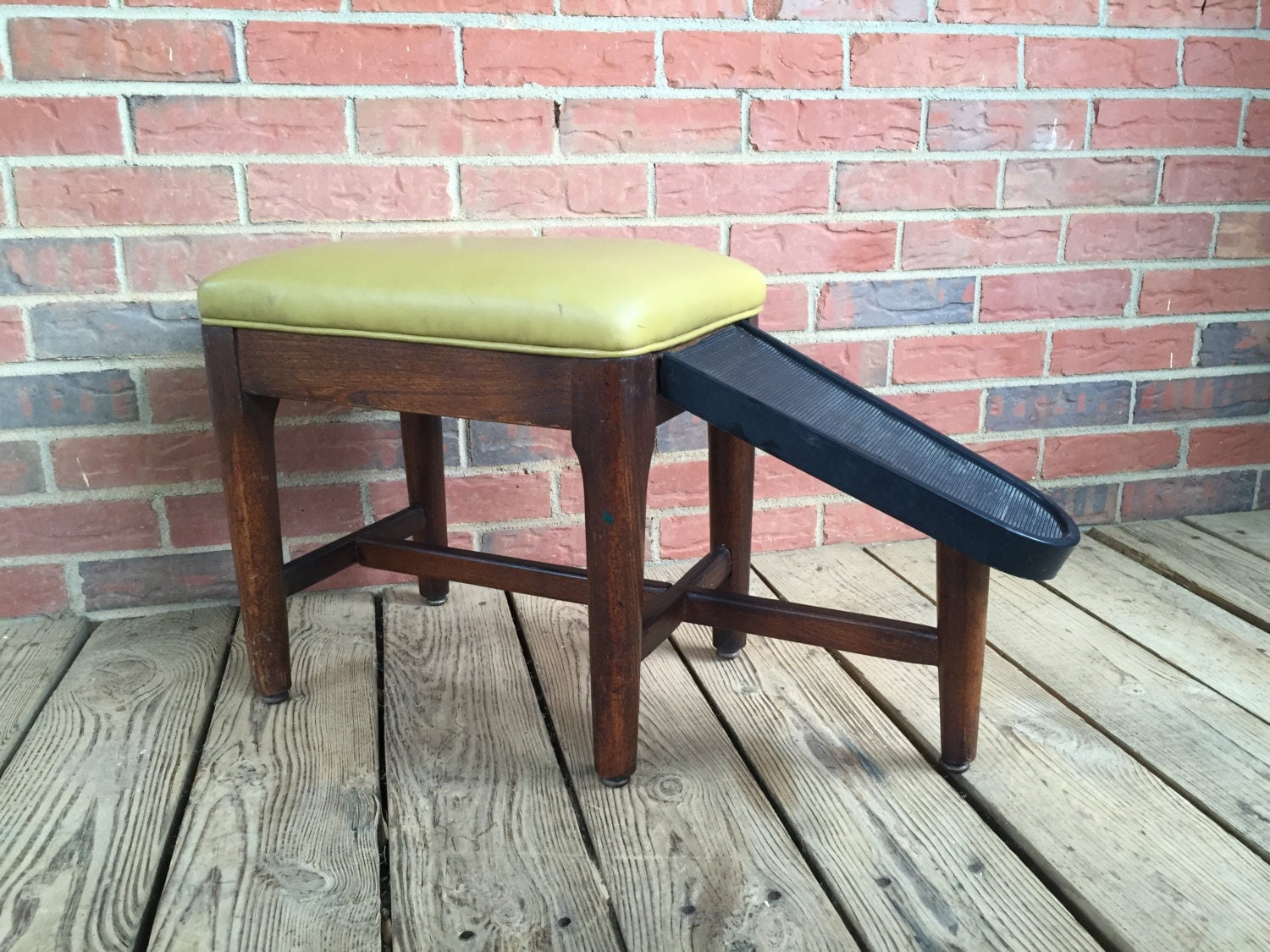 Wooden shoe fitting on sale stool