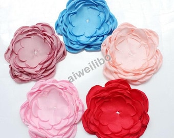 Fabric Flower Appliques, Flower Appliques, Flowers For Crafts, Diy Flowers H100020
