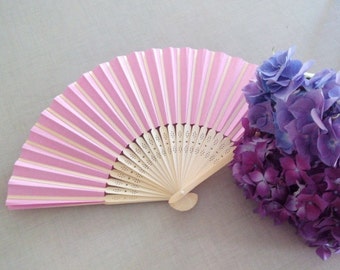 Eventail en papier rose, pink paper fan