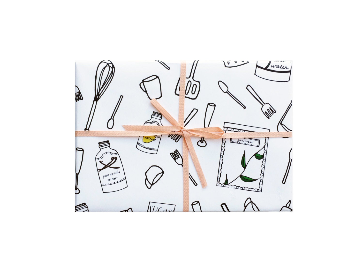 Cooking Wrapping Paper, Utensils Wrapping Sheets, Kitchen Gift Wrap