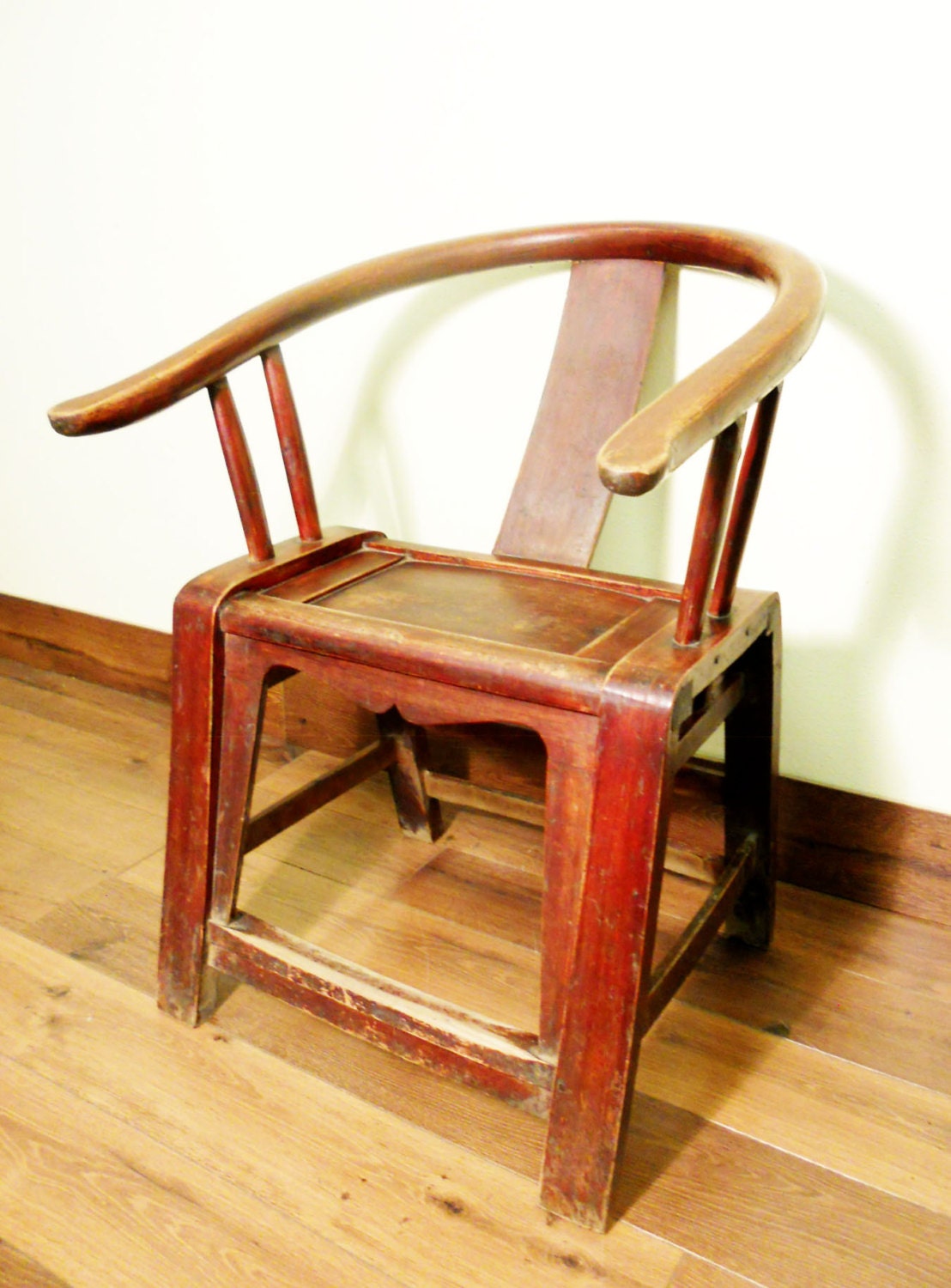 Antique Chinese Ming Horseshoe Chair 5642 Circa by AntiqueByZRM
