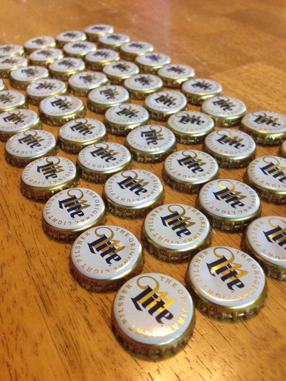 Items similar to 50 Miller Lite Bottle Caps on Etsy