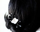 White Hydrangea - Flower Accessories - Hydrangea Wedding Hair Accessories, Wedding Hair Flower Hair