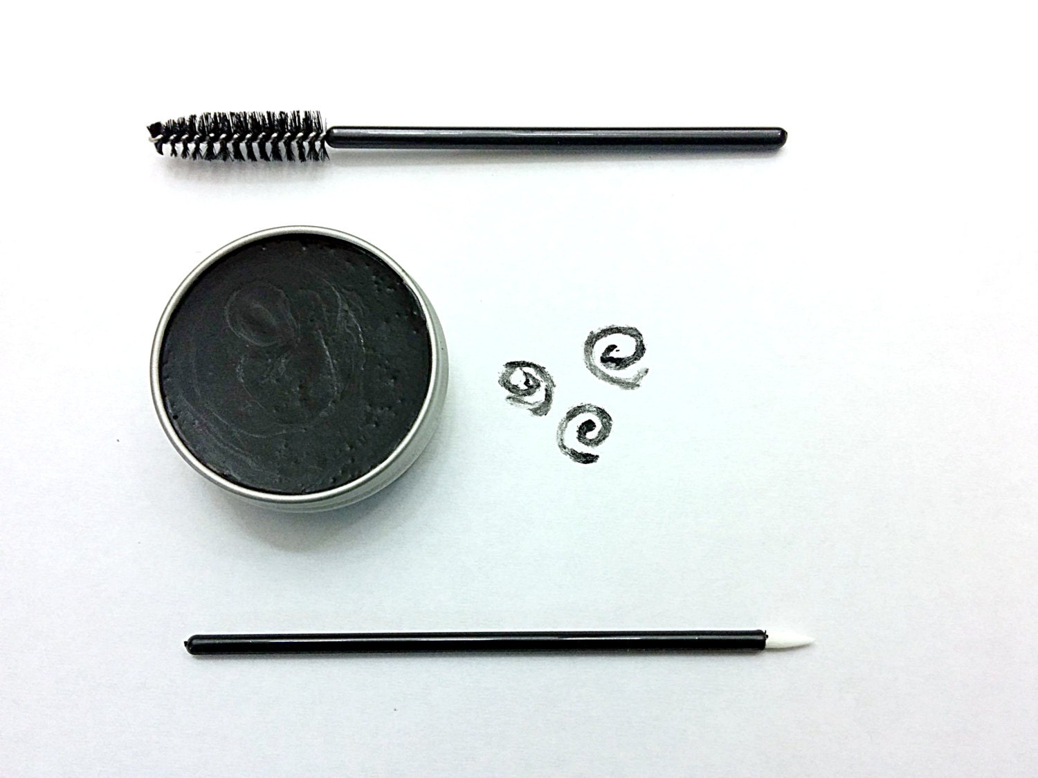 Black Vegan Zero Waste Cake Mascara / Eyeliner