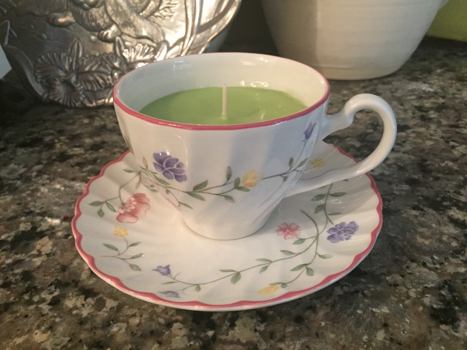 Vintage Teacup candle by LostThyme on Etsy