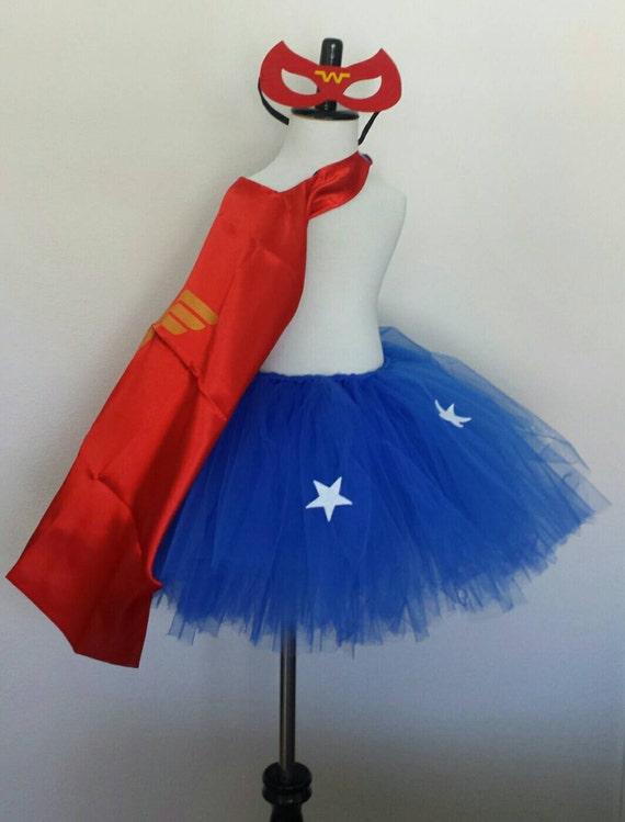 Adult Wonder Women Superhero Tutu with Cape and by ThePartyMomma