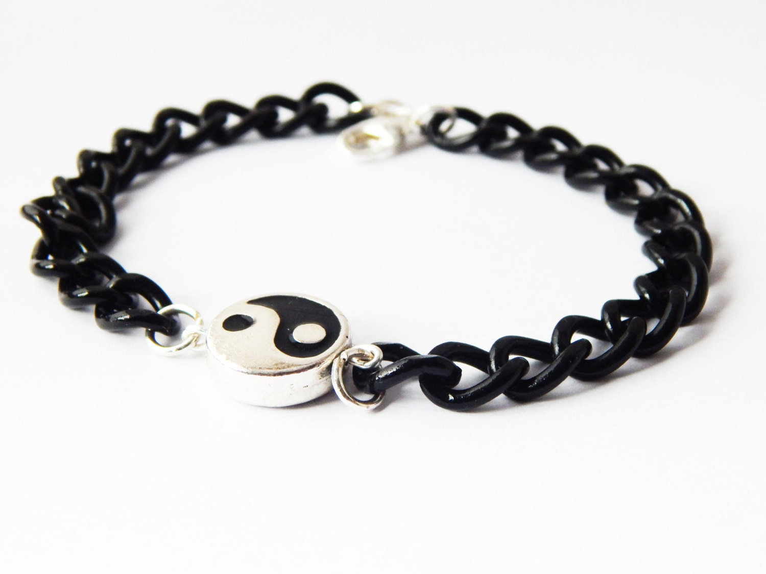 Mens Ying Yang Bracelets Yin Yang Jewelry Mens Bracelets Black