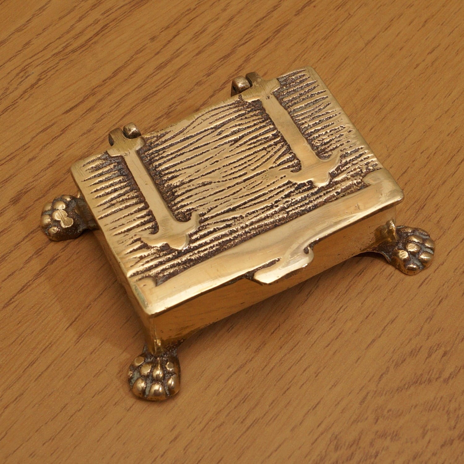 Vintage Postage decorative box / Stamp Holder / inkwell / ink pot