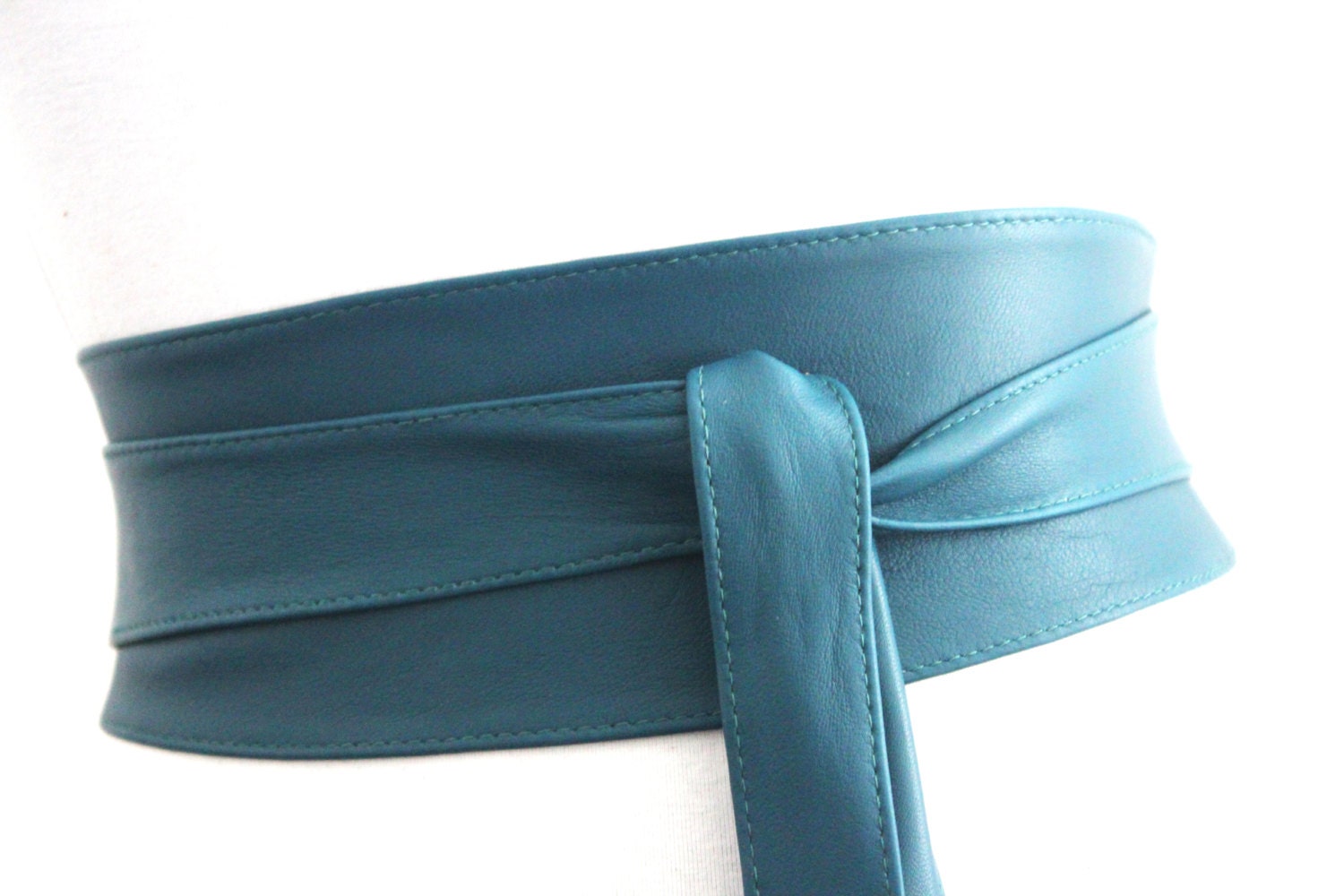 Dark Turquoise Obi Belt Teal Bridesmaid Sash Belt Real