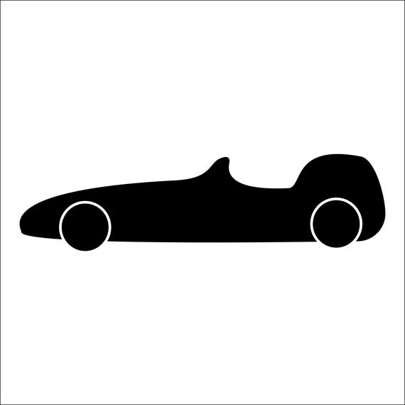 Racing Car Wall Art Stencil in reusable Mylar Children's