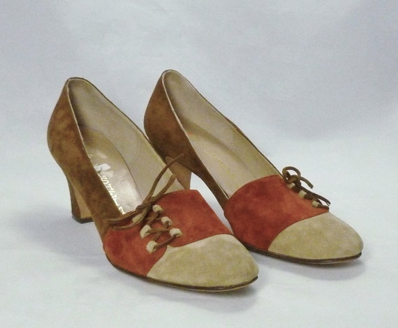 Vintage/ Women's Florsheim/1960s Shoes / 60s Mod Shoes / Brown Pumps ...