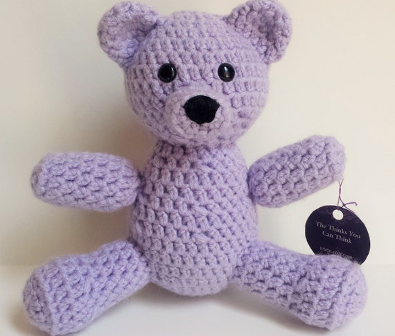 lilac teddy bear