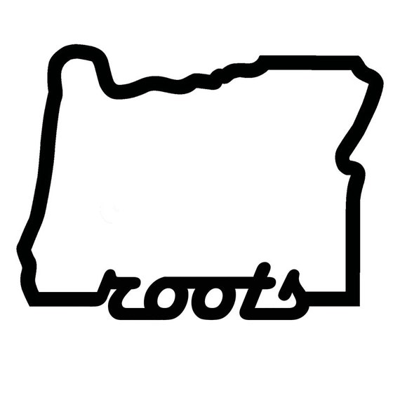 Oregon Roots Die Cut Sticker